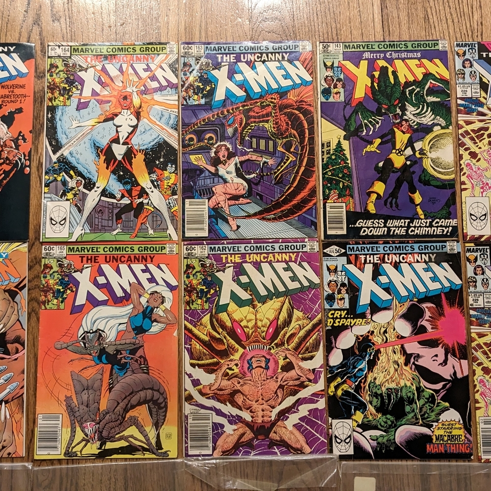 LOT 10 Vintage Bronze Age X Men MARVEL Comics- Good Grade